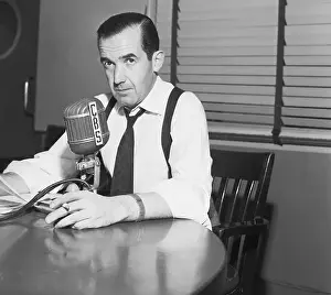 Edward R Prints: Edward R. Murrow Defending Attack on McCarthy