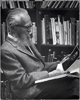 Edward Steichen Seated In Library