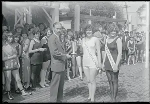 Edward Tilyou Presenting a Trophy