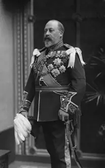 Royalty Black Prints: Edward VII In Uniform