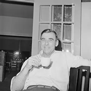 Edwin A. Walker Having Coffee