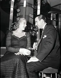 Socialite Prints: Edwin Burke and Lois Elliman Having Drinks