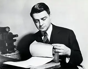 Edwin H Prints: Edwin Land Working With Photo Paper