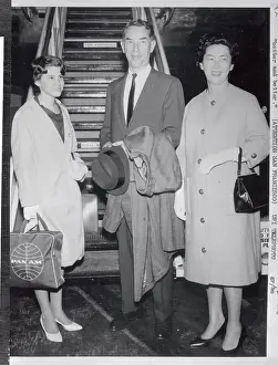 Edwin Reischauer with His Wife and Daughter