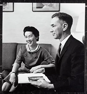 Belmont Prints: Edwin Reischauer with His Wife Haru