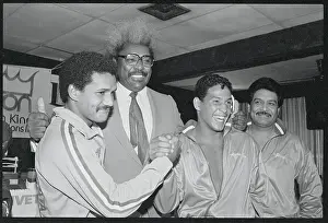 Edwin Rosario, Don King, and Hector Camacho Posing
