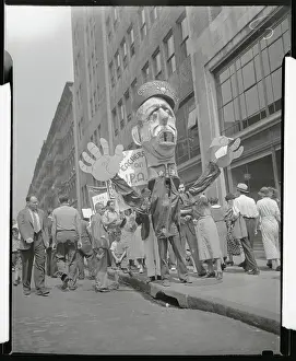 Effigy Prints: Effigy Parade Passing on Street