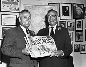 Alaska Prints: Egan And Bartlett Hold Up Daily News