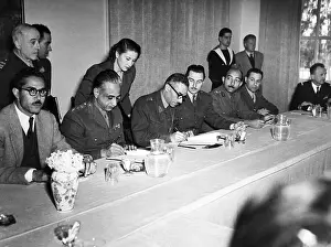 Treaty Prints: Egyptian Delegates Sign Treaty with Israel