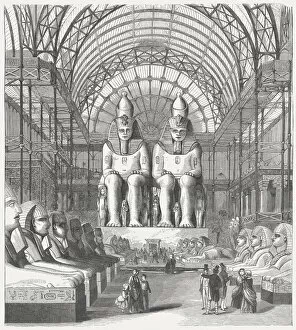 Images Dated 12th May 2013: Egyptian Hall, Great Industrial Exhibition in Sydenham, 1851, published 1854