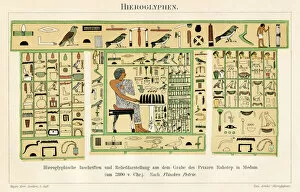Images Dated 19th July 2016: Egyptian hieroglyph 1896