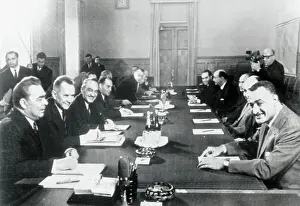 Anastas I Prints: Egyptian Leaders Conversing with Soviet Leaders