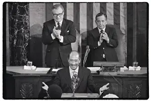 Applauding Prints: Egyptian President Anwar Sadat Addresses Congress