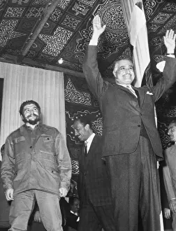 Egyptian President Gamal Nasser and Che Guevara