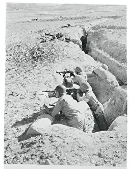 Egyptian Troops Fighting in Trench