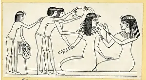 Cosmetics Prints: Egyptian Woman'S Toillette