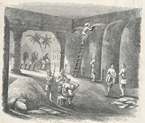 Egyptians Storing Wheat in Repositories
