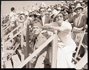 E.H. Robinson and Claudette Colbert