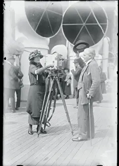 E.H. Southern Being Photographed