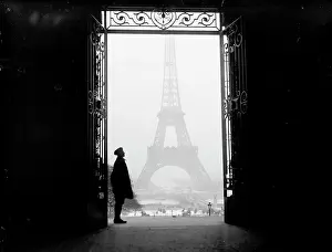 Arc0008315 Prints: Eiffel Tower Through A Doorway