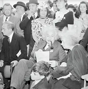 1939 Worlds Fair Prints: Einstein and Sister at World's Fair