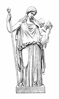 Mythology Gallery: Eirene with the infant Ploutos