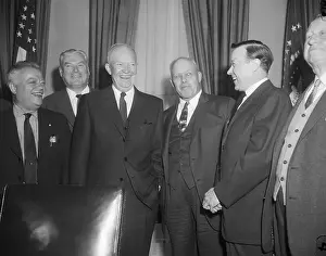 Eisenhower with Labor Union Leaders