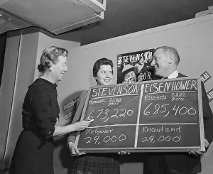 Eisenhower Leading in the Elections