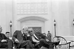 Whispering Prints: Eisenhower Whispering to President Johnson