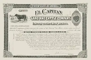 Stock Prints: El Capitan Land and Cattle Co