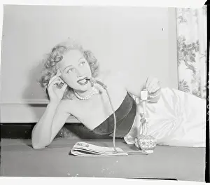 Elaine Shepard Smoking a Hookah Pipe
