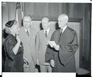 Elbert Tuttle Swearing in Mary Donlon