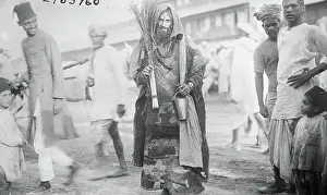 Traditional Style Prints: Elderly Fakir In Delhi