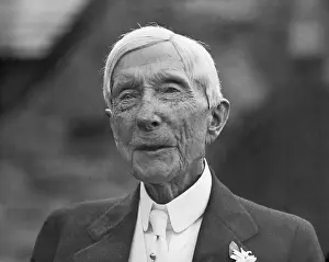 John D Prints: Elderly John D. Rockefeller
