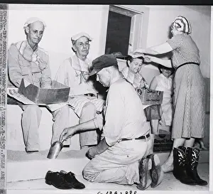 Uranium Prints: Elderly People In Dirt; Healing Uranium