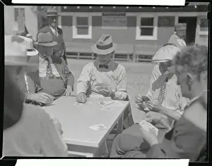 Petersburg Prints: Elderly People Playing Cards