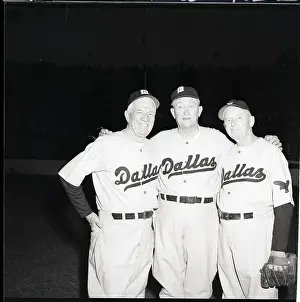 Elderly Tris Speaker, Ty Cobb and Duffy Lewis