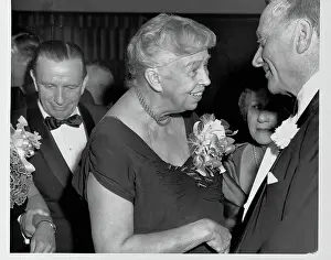 Short Sleeved Prints: Eleanor Roosevelt Attending Diamond Jubilee Dinner