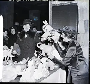 Buying Prints: Eleanor Roosevelt Buys Stuffed Animal at Charity