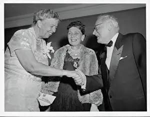 Short Sleeved Prints: Eleanor Roosevelt Celebrating Her 70th Birthday