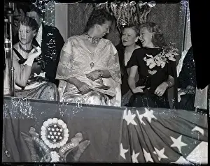 Booth Prints: Eleanor Roosevelt Chats with Ginger Rogers at Ball