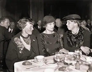 Eleanor Roosevelt Dining with Supportive Female Friends