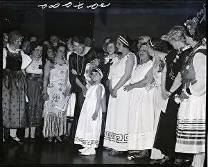 Presentation Prints: Eleanor Roosevelt Fixes Child's Greek Costume