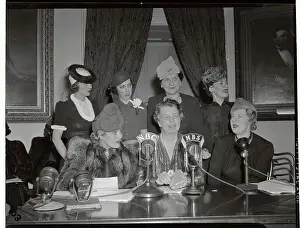 Eleanor Roosevelt and Guests at White House