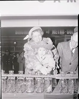 Eleanor Roosevelt Hugging Small Girl