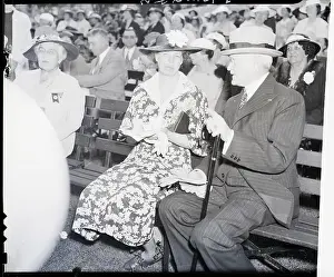 Fundraiser Prints: Eleanor Roosevelt and John Pershing Talking