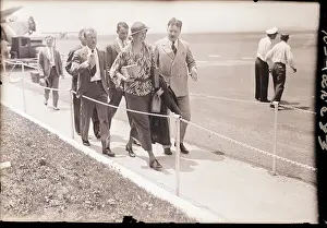 Airport Prints: Eleanor Roosevelt Leaving Newark Airport