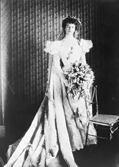 Eleanor Roosevelt Full Length in Bridal Gown