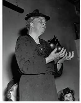 Eleanor Roosevelt Making Campaign Speech