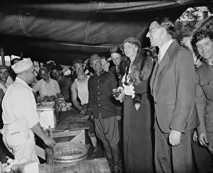 Eleanor Roosevelt Reviewing Camp